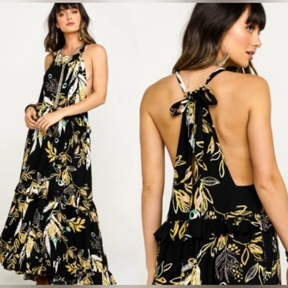 Free People Anita Botanical-Print Maxi Dress - Picture 2 of 10